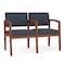Lesro Lenox 2 Seat Tandem Seating W/ Arm, 44 in W 26 in L 31.5 in H LW2103 - alternate 1